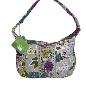 Vera Bradley Sophie handbag Watercolor pattern gray floral quilted new